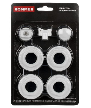 Комплект д/радиатора 1/2 без кронштейнов ROMMER